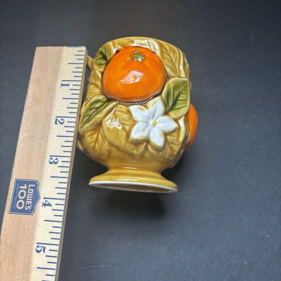 Vintage Florida Orange Blossom Souvenir Mugs Set 2 Japan Citrus Glazed Rare - Picture 13 of 13